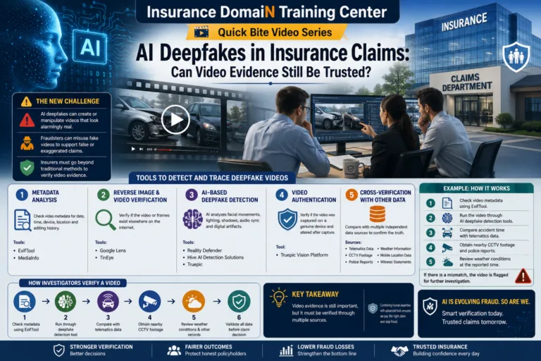 Deepfake videos in insurance claims